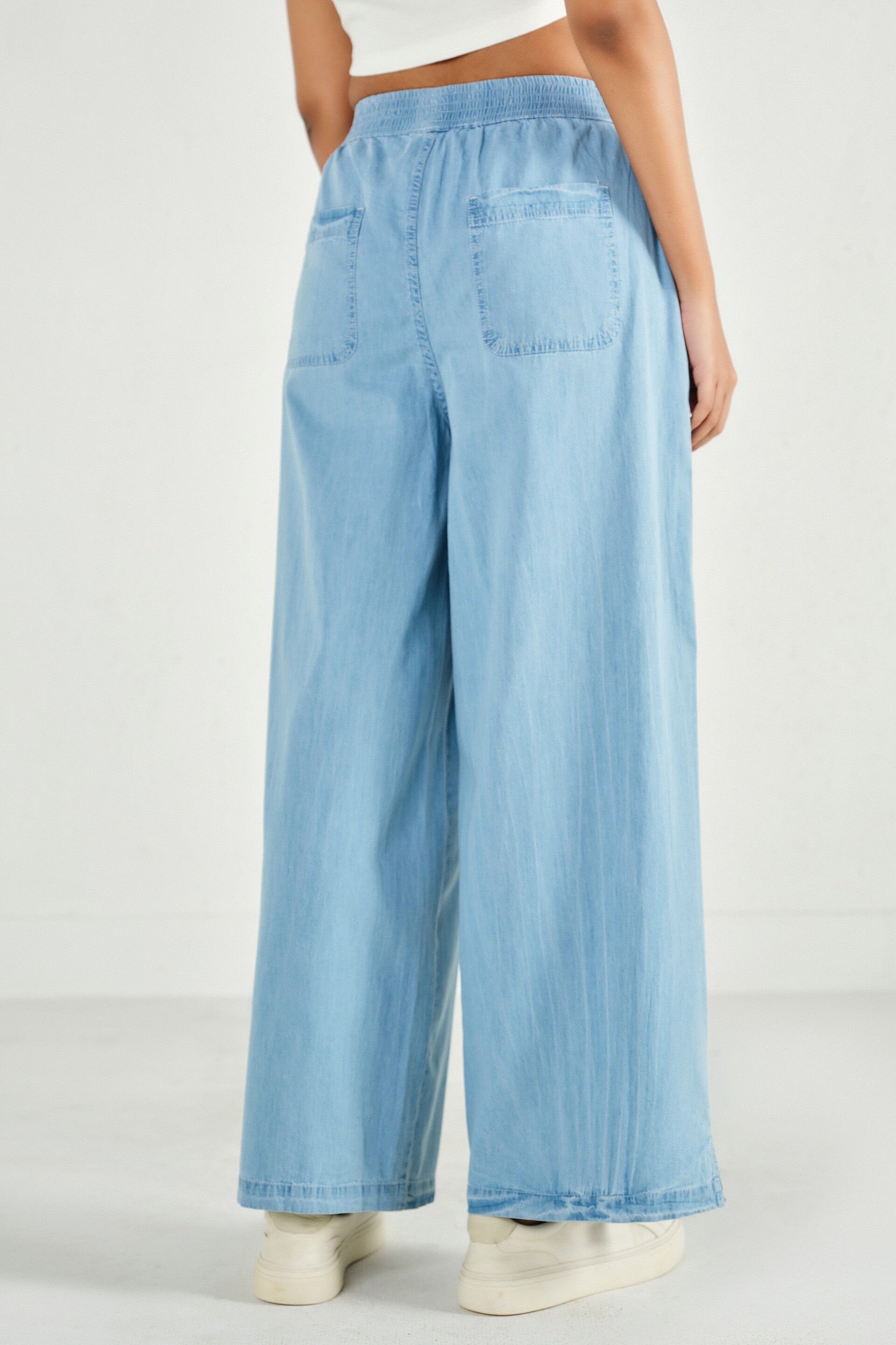 Icy Blue Denim Pants, Ice Blue, image 6